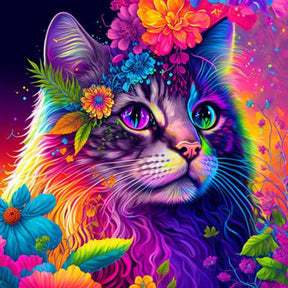 5D Diamond Painting Katze