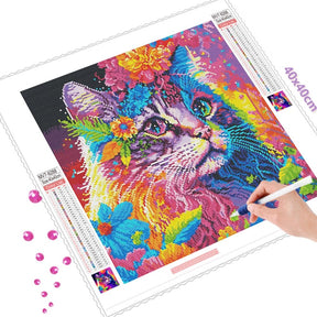 Leinwand 5D Diamond Painting Katze