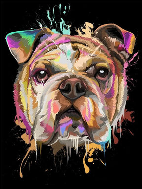 diamond painting bulldogge