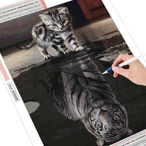 Diamond Painting Katze Tiger