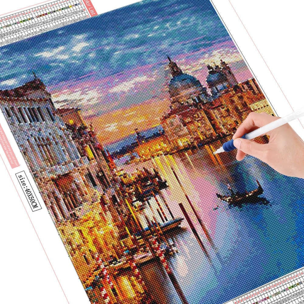 Leinwand Diamond Painting Venedig