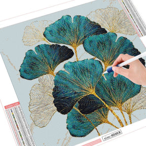 Leinwand diamond painting ginkgo